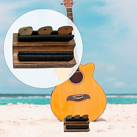 Instrument Stand Clip Wooden Guitar Player Accessory Guitar Pick Storage Holder for Playing Performance