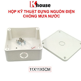 Hộp Kỹ Thuật Chuyên Dụng Bảo Vệ Thiết Bị Điện, Dây Nguồn Camera 11x11x5 cm