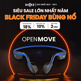 Tai Nghe Bluetooth Thể Thao Truyền Âm Thanh Qua Xương SHOKZ OPEN MOVE S661 - Hàng chính hãng - Pin sử dụng trong 6 tiếng - Kháng nước IP55