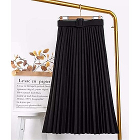 CHÂN VÁY DẬP LY XẾP LY KÈM ĐAI CHO NỮ XINH XẮN