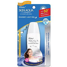 Hình ảnh Kem chống nắng Skin Aqua dưỡng ẩm, dạng sữa dùng hàng ngày Sunplay Skin UV Moisture SPF 50, PA++++ 30g
