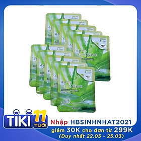 Combo 10 Túi mặt nạ giấy dưỡng ẩm -Mặt nạ dưỡng da chiết xuất từ lô hội 3W Clinic Hàn Quốc 23mlx10