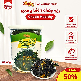 Rong biển cháy tỏi Mailey - Rong biển ăn liền, ăn vặt, trộn cơm thơm ngon giàu dinh dưỡng Hũ 80g
