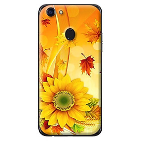 Ốp in cho Oppo F5 NỀN VÀNG HOA 2 - Hàng chính hãng