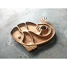 Mua Khay mứt gỗ Gõ Handmade hình cá
