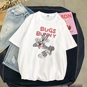 Mùa Hè Áo Thun Tay Lỡ Mùa Hè Hình Rabit Bunny