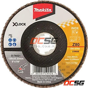 Đĩa nhám xếp 125mm X-lock Makita (chọn độ hạt) | DCSG