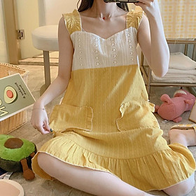 Váy mặc nhà, váy ngủ dễ thương, phong cách tiểu thư sang chảnh Cadie Bigsize MSP0001