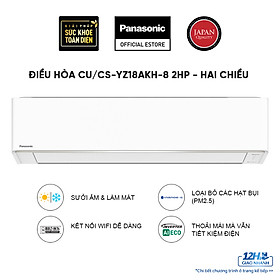 Máy lạnh-Điều hòa Panasonic CU-CS-YZ18XKH-8 - Hai chiều - Inverter tiêu chuẩn - Hàng chính hãng - 2 HP