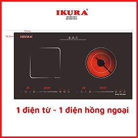 Mua Bếp Điện Đôi IKURA EIV-0824  ( 1 bên Điện từ - 1 bên Điện Hồng Ngoại)  - Hàng Chính Hãng