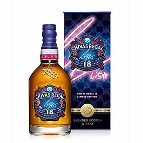 Rượu Chivas Regal 18 x Lisa 40% 700ml - Có hộp