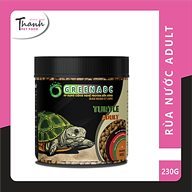 Thức ăn bò sát Rùa Nước nhãn GREENABC – Cung cấp protein, canxi, lipid giúp tăng kích thước, mai cứng - Hộp 50g và 230g