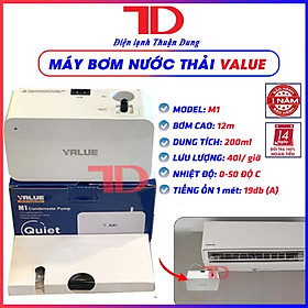 Máy bơm xả nước thải máy lạnh điều hoà Value hàng chính hãng, loại S1 dùng cho máy âm trần