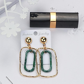 Bông tai chữ nhật xuất Hàn phong cách ấn tượng BT174