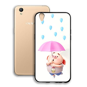 Ốp lưng viền TPU cho điện thoại Oppo Neo 9 A37 - 02066 0523 PIG26 - Hàng Chính Hãng