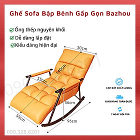 Ghế Thư Giãn Bập Bênh Gấp Gọn, Ghế Ngồi Ban Công, Ghế Sofa Thư Giãn