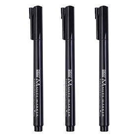 Vỉ 3 Cây Bút Ghi Đĩa Marvy 2600M - Đen