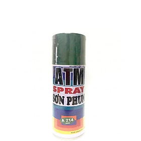 Sơn Xịt ATM Spray A214 Xanh Lá cao cấp, sang trọng, bền màu, lâu trôi