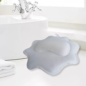 Non Slip Bath Pillow Extra Thick Portable Bathtub Cushion Back Neck Support pillow Mesh Washable with Suction Cups for home SPA