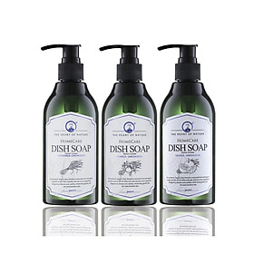 COMBO 3 Chai Nước Rửa Chén Tinh Dầu Thảo Mộc Hữu Cơ Organic PK 300ML - Hương thơm tinh dầu dịu nhẹ - Mềm mại cho da tay mẹ, an toàn cho bé.