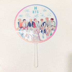 Quạt BTS trong suốt combo 2 quạt ngẫu nhiên