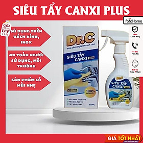 Mua Chai Xịt Làm Sạch Nhà Tắm - Dung Dich Tẩy Cặn Canxi Plus 300ml - Tẩy Cặn Canxi Trên Vách Kính  Lavabo Nhà Tắm  Vòi inox