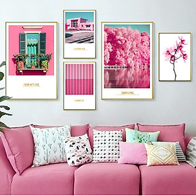 Mua Tranh treo tường  tranh canvas TB44 bộ 5 tấm