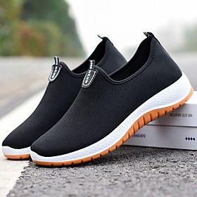 Giày lười nam giày thể thao nam sneaker cổ thấp thoáng khí giày vải chạy bộ