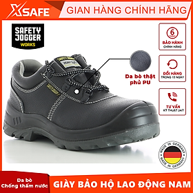 Giày bảo hộ lao động nam Jogger Bestrun S3 da bò, chống đinh/ nước/ trượt Giày công trình, nhà máy, form thể thao- XSAFE