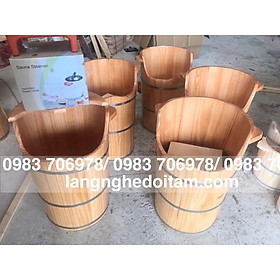 Mua Thùng xông chân kết hợp 2in1 Cao 70cm( gỗ nhập can kết chất lượng đúng như )