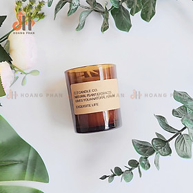 Mua Hũ nến Citta thủy tinh không nắp màu mắt hổ - Exquisite Life