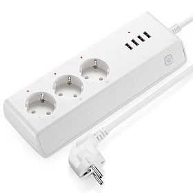 Multifunction Smart Timing Phone Control Wifi Plug Power Socket for Echo Alexa Google Home European Regulations