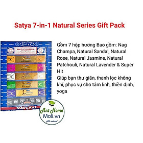 Sét 7 hộp nhang Satya 7in1 Natural Series Gift Pack