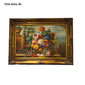 Mua Tranh sơn dầu họa tiết Hoa Mẫu Đơn TSD-HOA-36