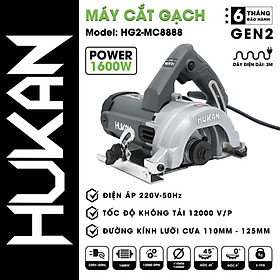 MÁY CẮT GẠCH 110MM 1600W HG2-MC8888 HUKAN -HÀNG CHÍNH HÃNG