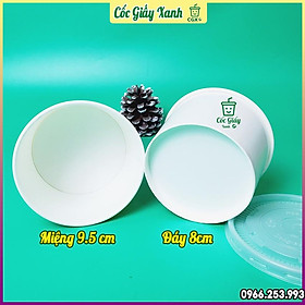 Mua 50 Tô Bát Giấy 300ml Trắng Trơn CÓ NẮP  Dùng 1 Lần  Giấy 2 Lớp PE Siêu Dày Dặn  Cứng Cáp