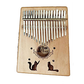 Đàn Kalimba Woim cao cấp 17 phím, Thumb Piano 17 keys - Gỗ Mèo đôi Tặng kèm khóa học miễn phí