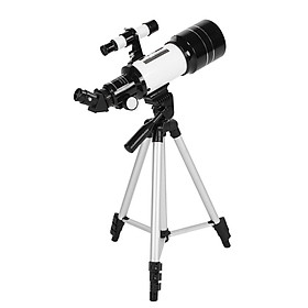 70mm Astronomical Telescope 150X High Power Monocular Telescope Refractor Spotting Scope with 5×24 Finder Scope Tripod