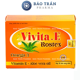 Viên uống đẹp da Vitamin E bổ sung vitamin e, chống lão hóa, làm sáng da, giảm sạm nám,hô trợ nội tiết tố nữ- H/30 viên