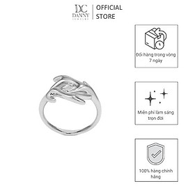 Nhẫn Nữ Danny Jewelry Bạc 925 Xi Rhodium Hình Sừng Hươu N0036