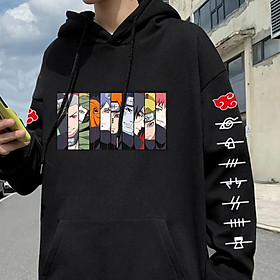 Áo Hoodie Anime Nhật Bản Akatsuki Áo in hình Sasuke