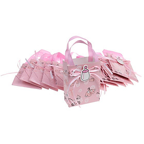 12 Cute Girl Boy Baby Shower Candy Gift Bags Tote Birthday Party Favor
