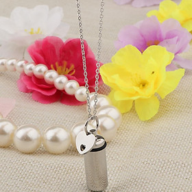 Charm Cremation Jewelry Ashes Keepsake Memorial Urn Necklace with Love Heart