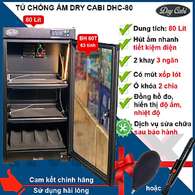 Mua TỦ CHỐNG ẨM DRY CABI 80 LÍT  CÓ ĐÈN LED - HÀNG CHÍNH HÃNG