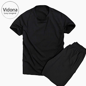 BỘ THỂ THAO NAM, QUẦN ÁO THỂ THAO CỔ TRÒN, TRƠN, ÁO VẢI COTTON, QUẦN VẢI DÙ- MẪU MỚI NHẤT