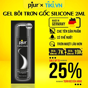 Gel bôi trơn silicone nam nữ Pjur Original túi 1.5ml đặc biệt dành cho làn da nhạy cảm an toàn lành tính