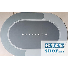 Mua Thảm chùi chân Hút Nước - Thảm Lau Chân Siêu Mềm Siêu Dày  đế cao su chống trượt(40 * 60 cm)GD547-TLauChanSili