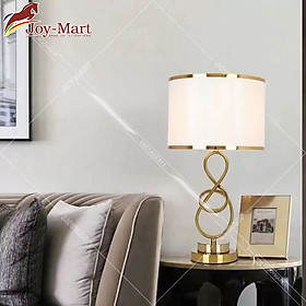 Mua Đèn bàn trang trí phòng khách - đèn ngủ để bàn thân mạ đồng kèm bóng led 7403