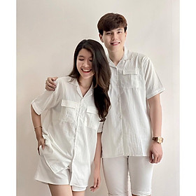 ÁO SƠ MI ĐŨI CO VEST,CÓ TÚI,MÀU SẮC HÀI HÒA,CHẤT LIỆU VÃI THOÁNG MÁT LANA FASHION