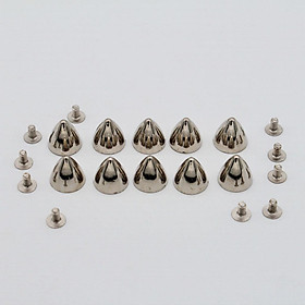 10 Sets Alloy Rivets Studs Fashion  Head Shape for Leather Crafts DIY